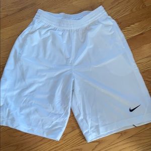White nike men’s shorts